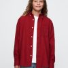 Kids Oversized Flannel Oxford Shirt