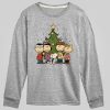 Kids Peanuts Snoopy and Friends Christmas Tree Long Sleeve Graphic Tee