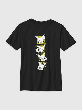Kids Pokemon Pikachu Faces Graphic Tee