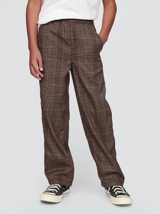 Kids Pull-On Plaid Pants