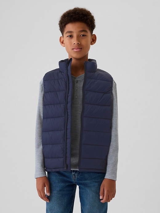 Kids Recycled Lightweight Puffer Vest Kids Recycled Lightweight Puffer Vest