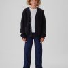 Kids Relaxed Shaker-Stitch Cardigan Kids Relaxed Shaker-Stitch Cardigan