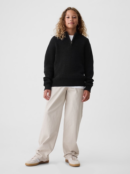 Kids Shaker-Stitch Quarter-Zip Sweater Kids Shaker-Stitch Quarter-Zip Sweater