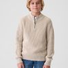 Kids Shaker-Stitch Quarter-Zip Sweater Kids Shaker-Stitch Quarter-Zip Sweater