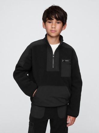 Kids Sherpa Half-Zip Pullover