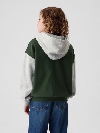 Kids Vintage Soft Colorblock Zip Hoodie
