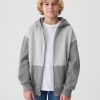Kids Vintage Soft Colorblock Zip Hoodie Kids Vintage Soft Colorblock Zip Hoodie