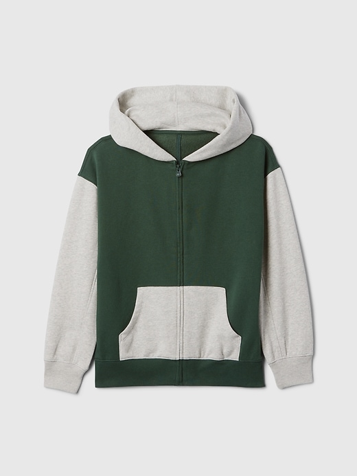 Kids Vintage Soft Colorblock Zip Hoodie