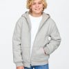 Kids Vintage Soft Sherpa-Lined Zip Hoodie