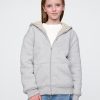 Kids Vintage Soft Sherpa-Lined Zip Hoodie