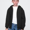 Kids Vintage Soft Sherpa-Lined Zip Hoodie