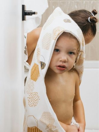 OneBerrie Hooded Large Kids Bath Cotton Bamboo Towel