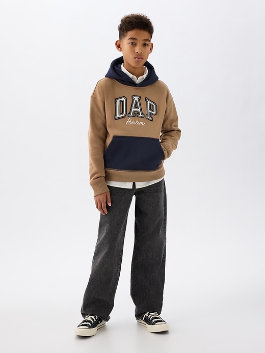 GAP × DAP Kids Vintage Soft Colorblock Logo Hoodie