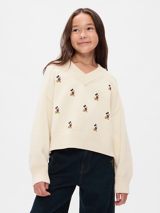 Gap × Disney Kids Mickey Mouse Embroidered Sweater Gap × Disney Kids Mickey Mouse Embroidered Sweater
