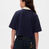 Gap × Disney Kids Pique Cropped Polo Shirt Gap × Disney Kids Pique Cropped Polo Shirt