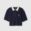 Gap × Disney Kids Pique Cropped Polo Shirt Gap × Disney Kids Pique Cropped Polo Shirt