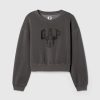 Gap × Disney Kids Vintage Soft Mickey Mouse Logo Cropped Sweatshirt