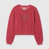 Gap × Disney Kids Vintage Soft Mickey Mouse Logo Cropped Sweatshirt