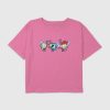 Kid Power Puff Girls Winter Cuties Graphic Boxy Crop T-Shirt