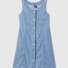 Kids Archive Button Denim Dress