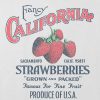 Kids California Strawberries Graphic Boxy Crop Tee