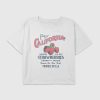 Kids California Strawberries Graphic Boxy Crop Tee