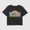 Kids Care Bears Roller Skates Graphic Boxy Crop Tee