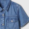Kids Cargo Denim Shirtdress