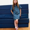 Kids Cargo Denim Shirtdress
