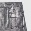 Kids Cargo Foil Denim Skirt