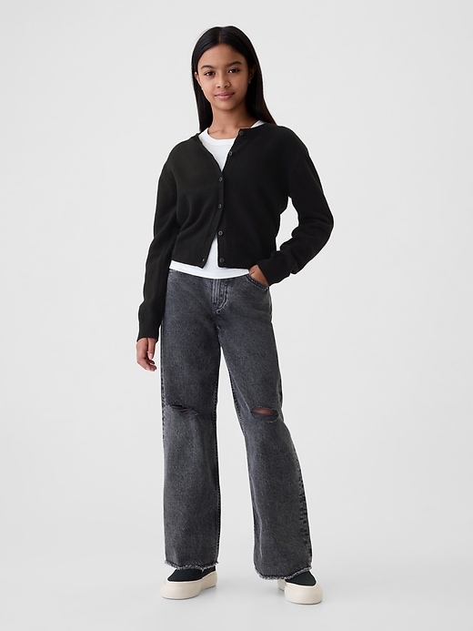 Kids CashSoft Cropped Cardigan Kids CashSoft Cropped Cardigan