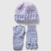 Kids Chunky Knit Beanie Set