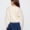 Kids Cropped Pointelle Heart Cardigan