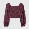 Kids Cropped Puff Sleeve Shirt