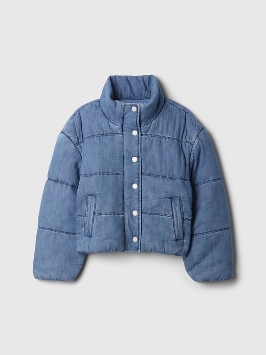 Kids Denim Puffer Jacket Kids Denim Puffer Jacket