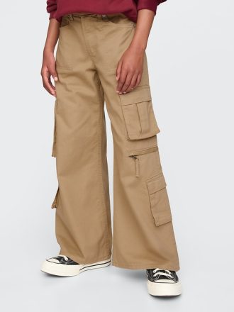 Kids Double Cargo Baggy Pants