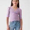 Kids Essential Rib Ruched Shirt