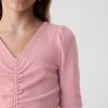 Kids Essential Rib Ruched Shirt