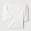 Kids Essential Rib Ruched Shirt