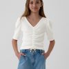 Kids Essential Rib Ruched Shirt