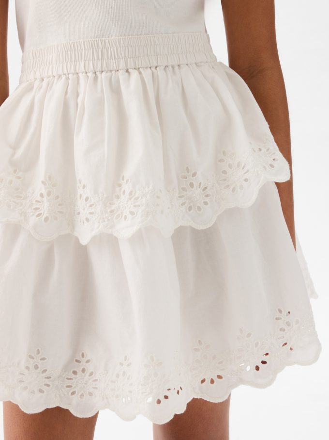 Kids Eyelet Tiered Dress