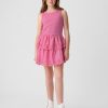 Kids Eyelet Tiered Dress