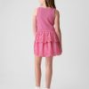 Kids Eyelet Tiered Dress