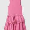 Kids Eyelet Tiered Dress