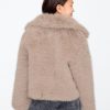 Kids Faux Fur Cropped Jacket