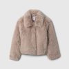 Kids Faux Fur Cropped Jacket