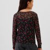 Kids Floral Mesh Top