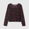 Kids Floral Mesh Top
