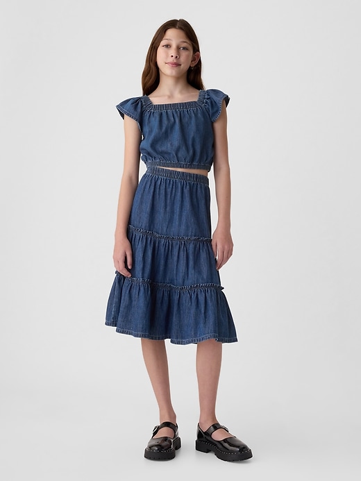 Kids Flutter Denim Top Kids Flutter Denim Top