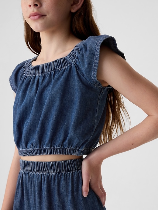 Kids Flutter Denim Top Kids Flutter Denim Top